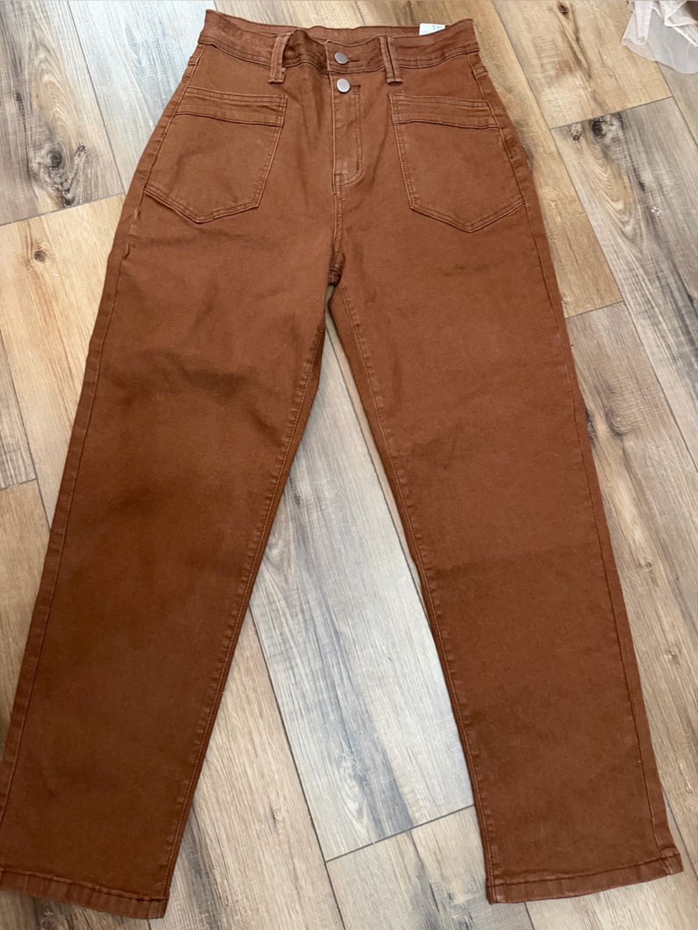 Source Unknown Copper Rust Straight Leg Jeans